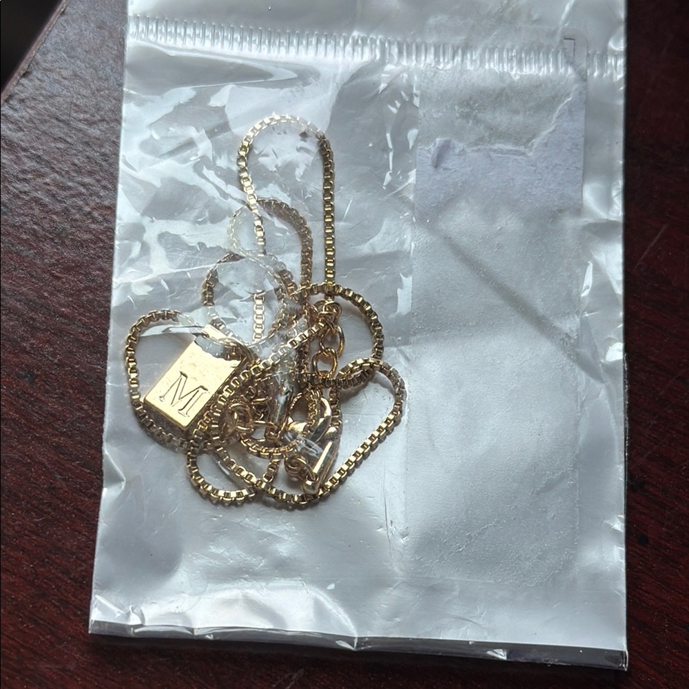 Gold Initial Pendant Necklace
